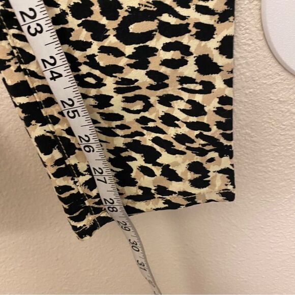 L.E.I. Animal cheetah print Stretch Pull-On Jeggings pants women’s M NEW - Picture 8 of 10